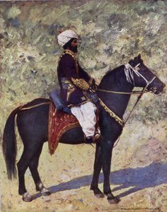 Cavalier au camp de Bombay - Mortimer Ludington Menpes